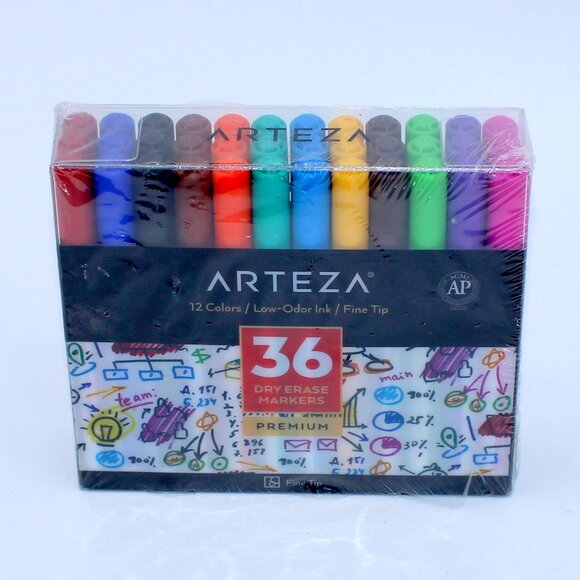 Arteza Other - Arteza Dry Erase Markers Bulk Pack of 36 Low-Odor Ink